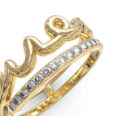 Anillo Guess Dama Say my name Dorado